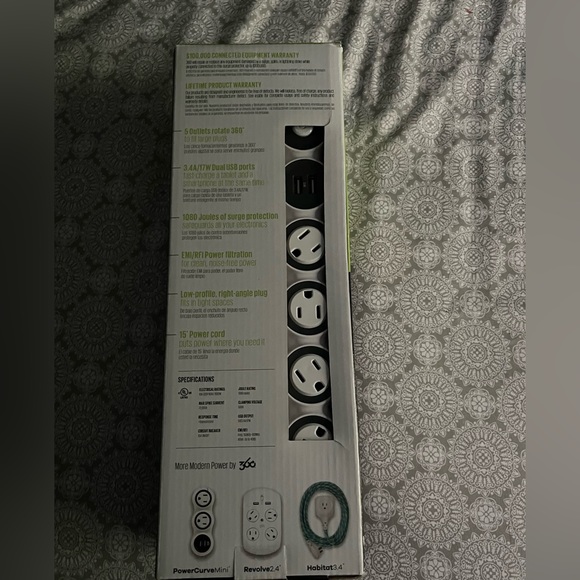 360 power curved surge protector - Picture 4 of 4